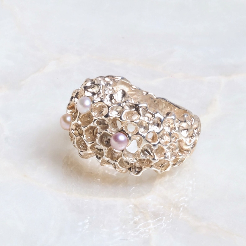 Pierścionek Rafa Koralowa srebrny